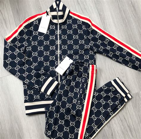 blue gucci tracksuit